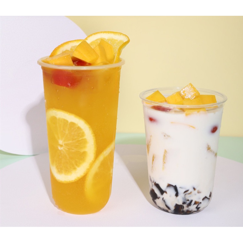 Customized Logo Disposable U Shape PP Plsastic Cup Transparent Plastic Cup with Lid – Plastic Cup and Disposable Cup price