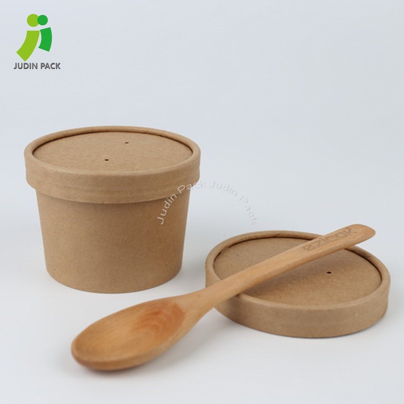 Disposable Food Grade Kraft Paper Soup Cup with Customized Logo – Paper Cup and Soup Cup price