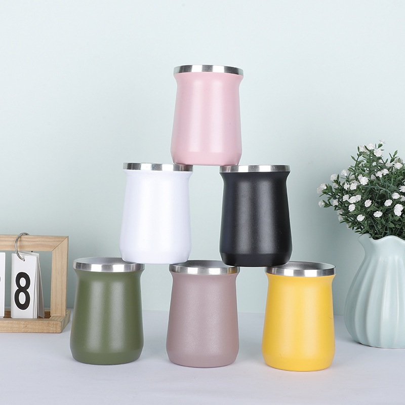 Double-Wall Cup Yerba Gourd Mate Tea Set Coffee Water Mate Tea Cup Set with Spoon Straw Bombilla 8oz for Yerba Mate – New Arrival Tumbler and 14oz Double-Walled Tumbler price