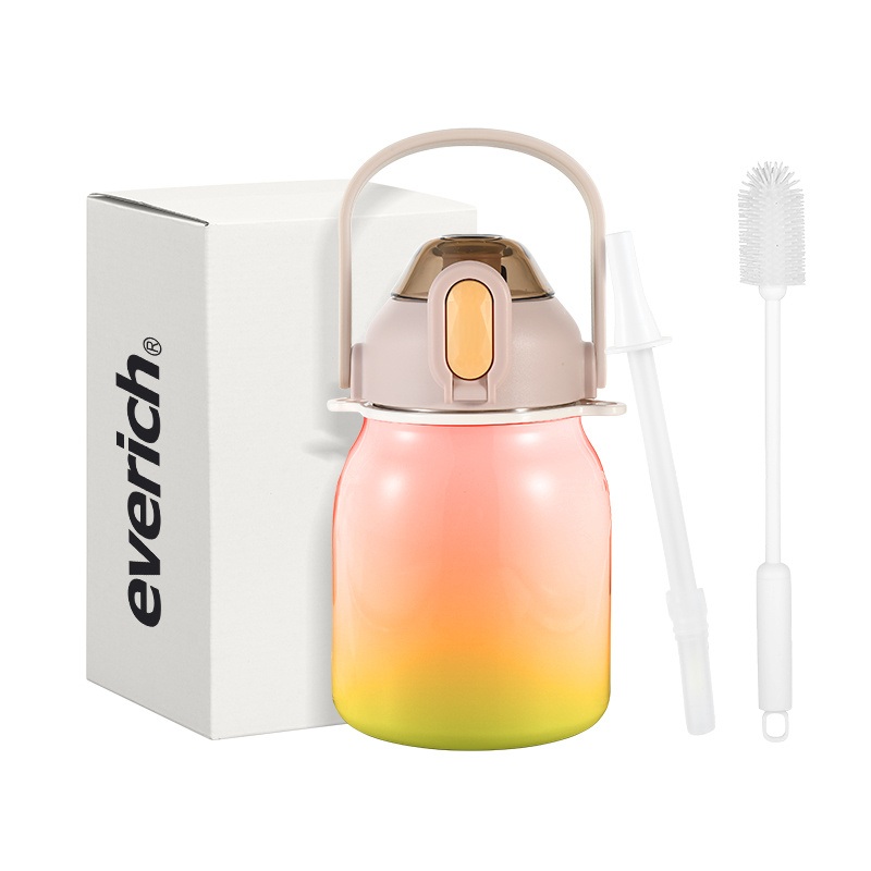 Everich Stainless Steel Wide Mouth Big Belly Water Bottle – Double Wall Stainless Steel and Vacuum Insulated Bottle price