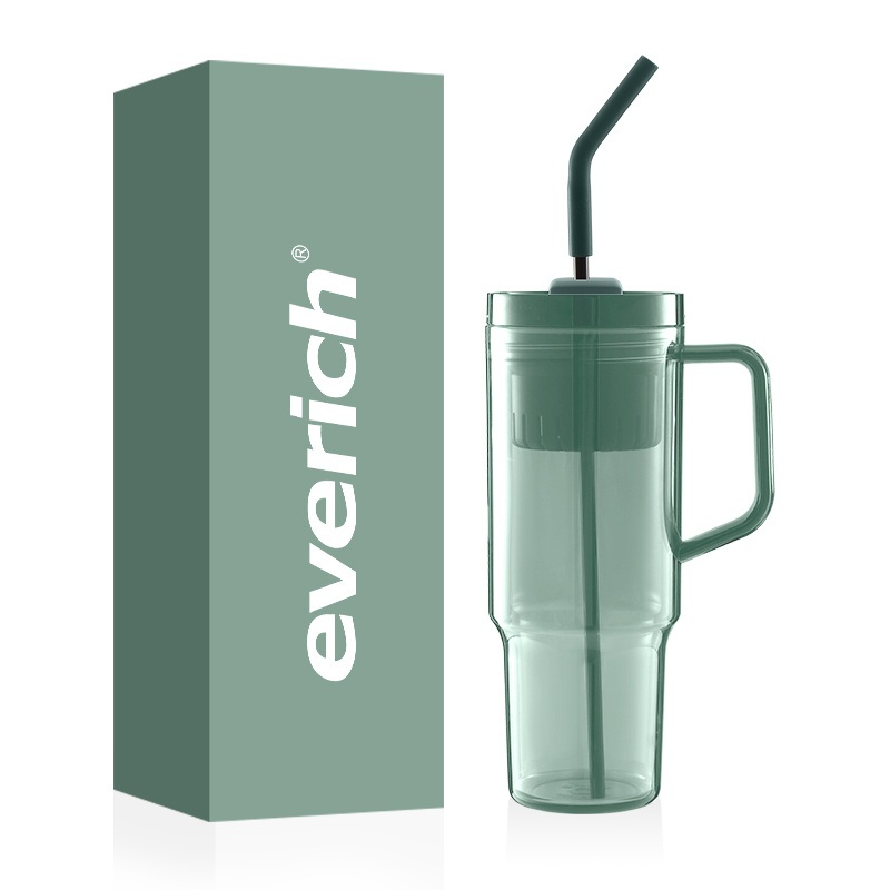 Free Sample Customized 2 in 1 Lid 40oz Tumbler with Handle and Fruit Infuser – Tumbler and Plastic Tumbler price