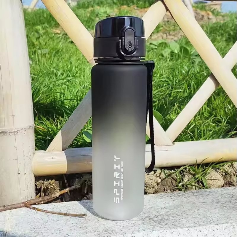Gradient Color Large Capacity Water Cup Students Plastic Kettle Male&Female Gym Sports Fitness Water Bottle – Plastic Water Bottle and Affordable Car Bottle price