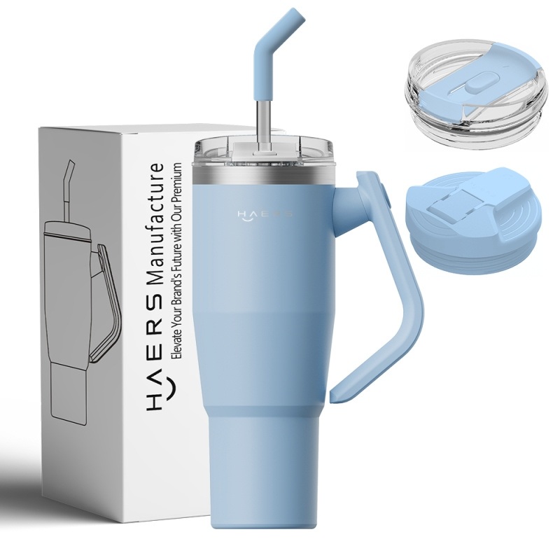 Haers Vacuum Non-Lead Stainless Steel Mug Cup Insulated Tumbler for Travel – Tumbler with Straw and 40oz Tumbler with Handle price