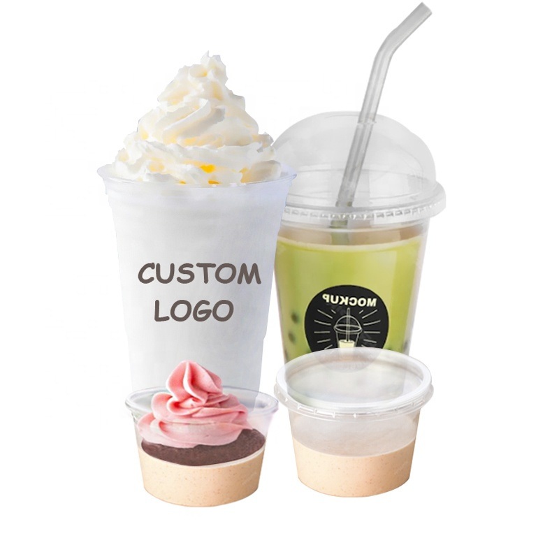 Logo Print 330 400ml 3000ml 30oz 44oz 44 Ounce 46oz PP Plastic Cups Dispos Popcorn Cold Coffee Compostable PLA Cup with Lids – Biodegradable Cup and Coffee Cup price
