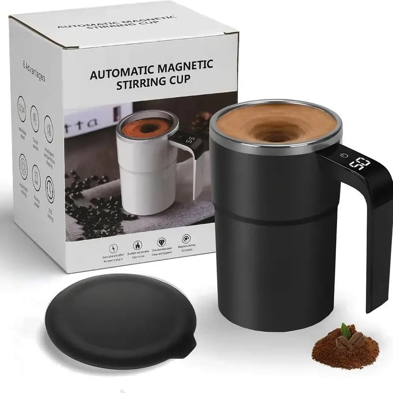 Rechargeable Self-Stirring Coffee Mug with Temperature Display for Milk, Chocolate, Mocha – Coffee Mug and Rechargeable Coffee Mug price