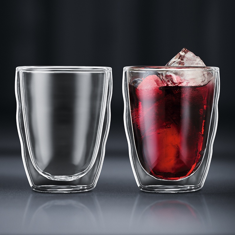 Wholesale Double-Layer Heat Resistant Double Wall Glass Coffee Tea Whiskey Beer Cups – Double Layer Coffee Cup and Eapreesso Glasses price