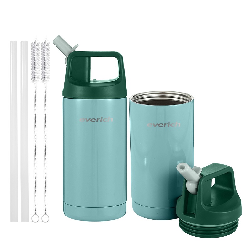 12oz Leak-Proof BPA-Free Kids Easy to Carry and Use Water Bottle with Straw Lid Handle for Home Outdoor – Water Bottle and Vacuum Flask price