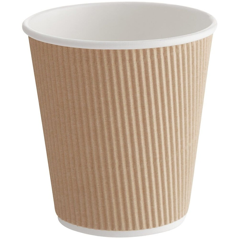 Corrugated Paper Cup for Hot Drinks Ripple Wall Disposable Paper Cup – Corrugated Paper Cup and Ripple Wall Cup price