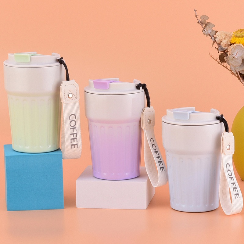 Custom Printed Coffee Mugs Reusable 400ml Double Wall Stainless Steel Travel Tumbler Cup with Lid – Travel Tumbler Cup and Stainless Steel Cup price