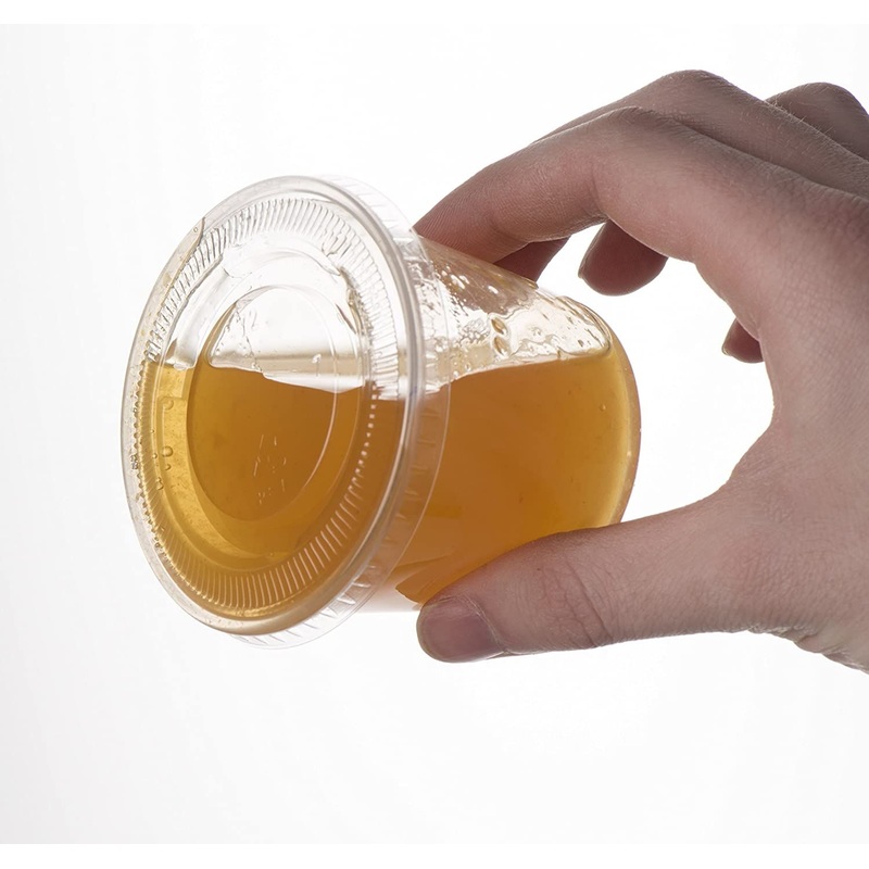 Customize Logo Transparent Pet Sauce Cup with Lids – PLA Pet Cup and Pet Transparent Cup and Container price