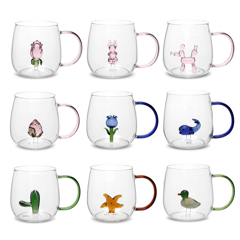 Cute 3D Glass Cup with Different Design – Cute 3D Glass Cup and 3D Glass Cup price