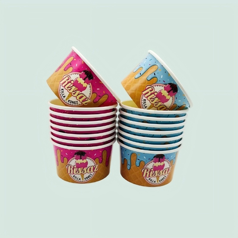 Factory Direct Wholesale Customized Disposable Colored Paper Cups Ice Cream Cups – Ice Cream Cups and Paper Cups price
