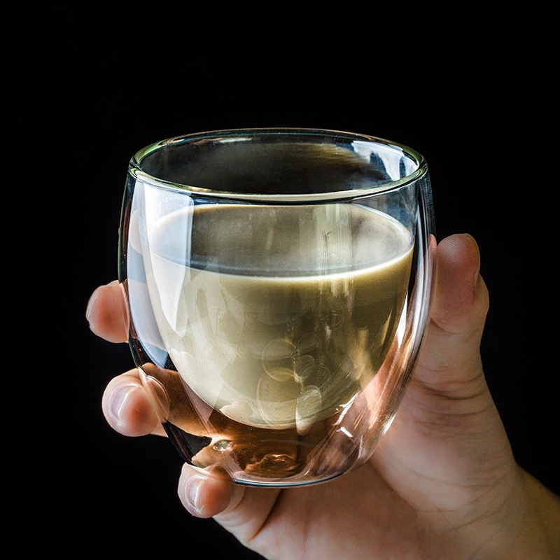 Handmade Double Layer Glass Drinking Cups Without Handle – Drink Cup and Cup price