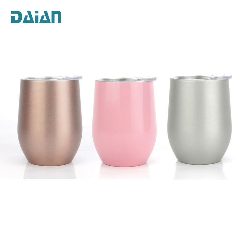 High Quality Double Walled 12 Oz Stainless Steel Stemless Wine Tumbler Cup – Tumbler and Wine Tumbler price
