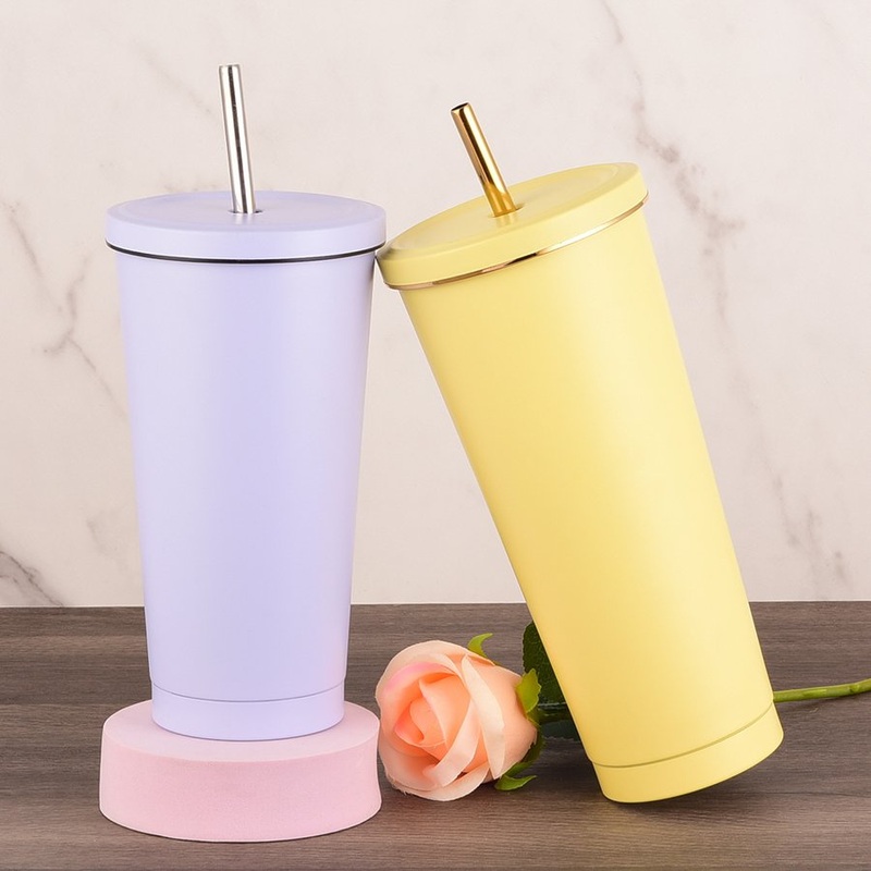 Hot Tumbler 25oz Thermal Mug Travel Car Insulated Stainless Steel Straw Drinking Cup for Fitness Outdoor – Straw Drinking Cup and Stainless Steel Cup price