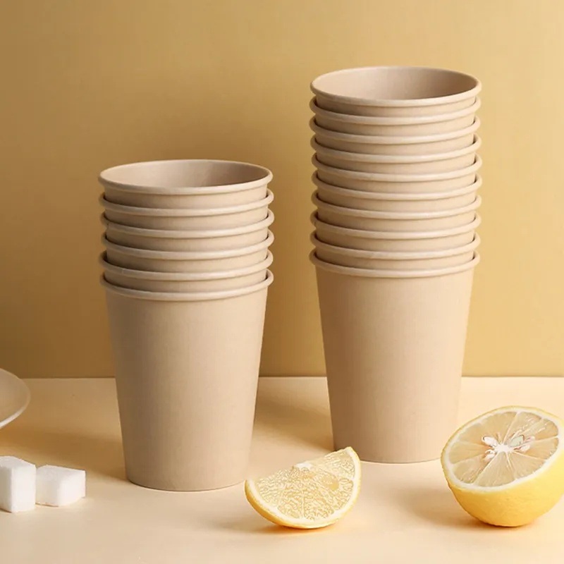 Kraft Paper Cup 8 12 16 Oz Double Wall Disposable Paper Cup – Disposable Paper Cup and Double Wall Paper Cups price