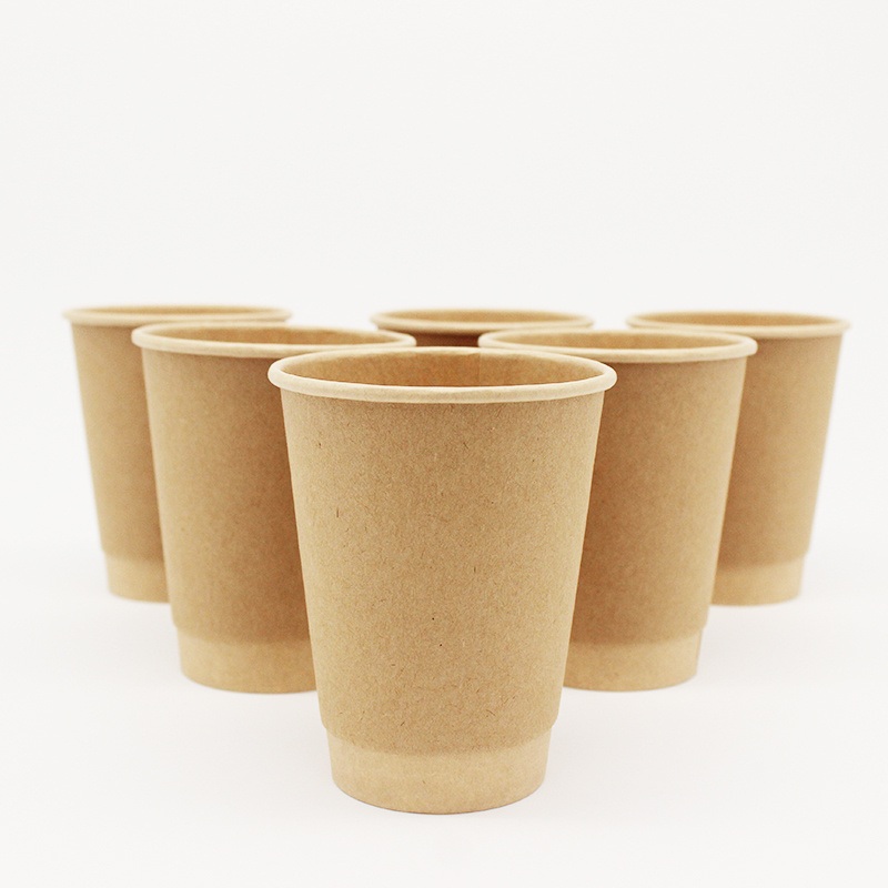 Manufacture Disposable Food Grade Kraft Double Wall Paper Cups Takeout Cup Coffee to Go for Hot Drink – Paper Cup and Disposable Coffee Cup price
