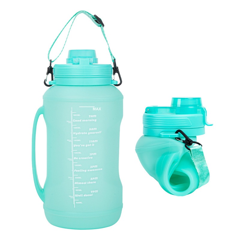 Silicone Water Bottle Foldable for School Sports Travel Outdoor Sport Silicone Fitness Water Bottle – Sport Water Bottle and Drinking Bottle price