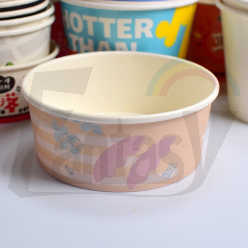 Take Away Takeaway Custom Food Comtainer Paper Bowl Soup Cup with Cover – Soup Paper Cup and Soup Cup price