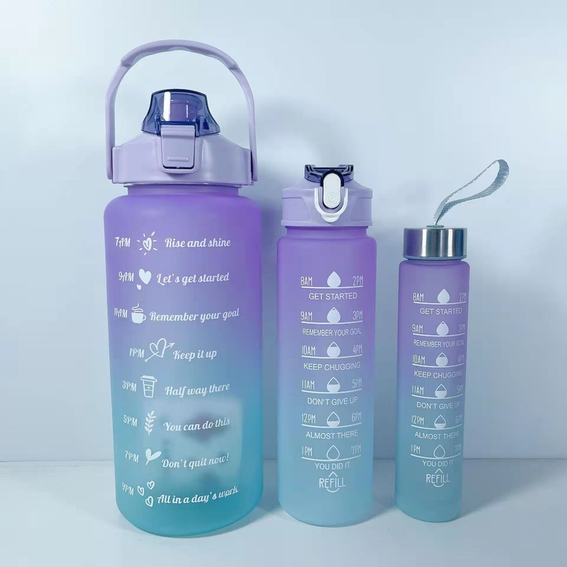Wholesale Large-Capacity Sport Plastic Gradient Water Bottle Space Cup Outdoor Set Plastic Bottles for Water – Water Bottle and Sports Bottle price