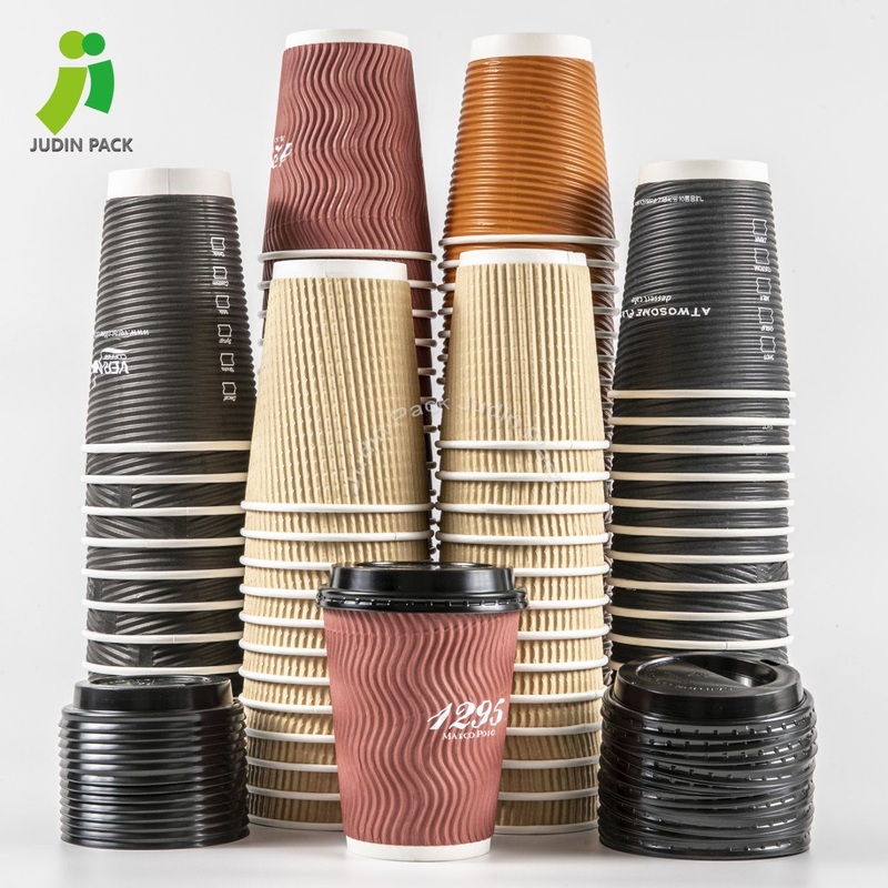 12 Oz Custom Logo Design Printed Ripple Wall Hot Paper Coffee Cup – Paper Cup and Coffee Cup price