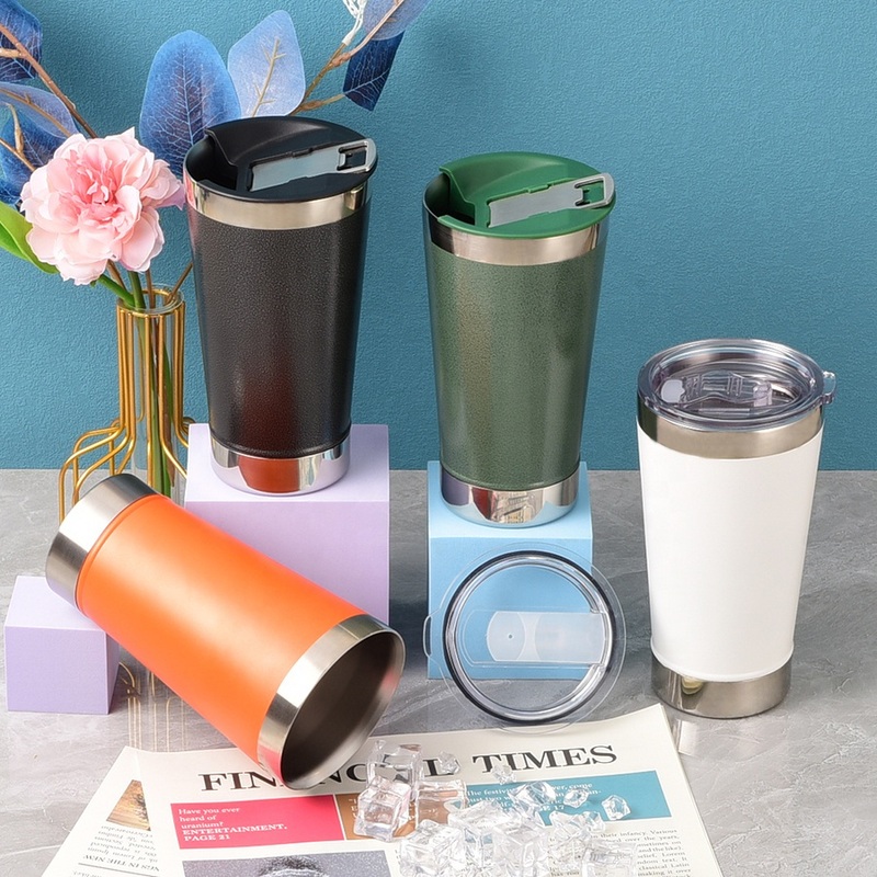 16oz 480ml Customizable Trendy Unique Thermos Travel Stainless Steel Sealed Beer Vacuum Tumbler with Lid – Vacuum Tumbler with Lid and Sealed Beer Tumbler price