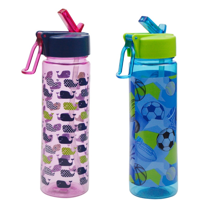 16oz BPA Free Leak-Proof Water Bottle Plastic Children Drink Water Bottle with Straw for Kids – Sport Water Bottle and Drinking Bottle price