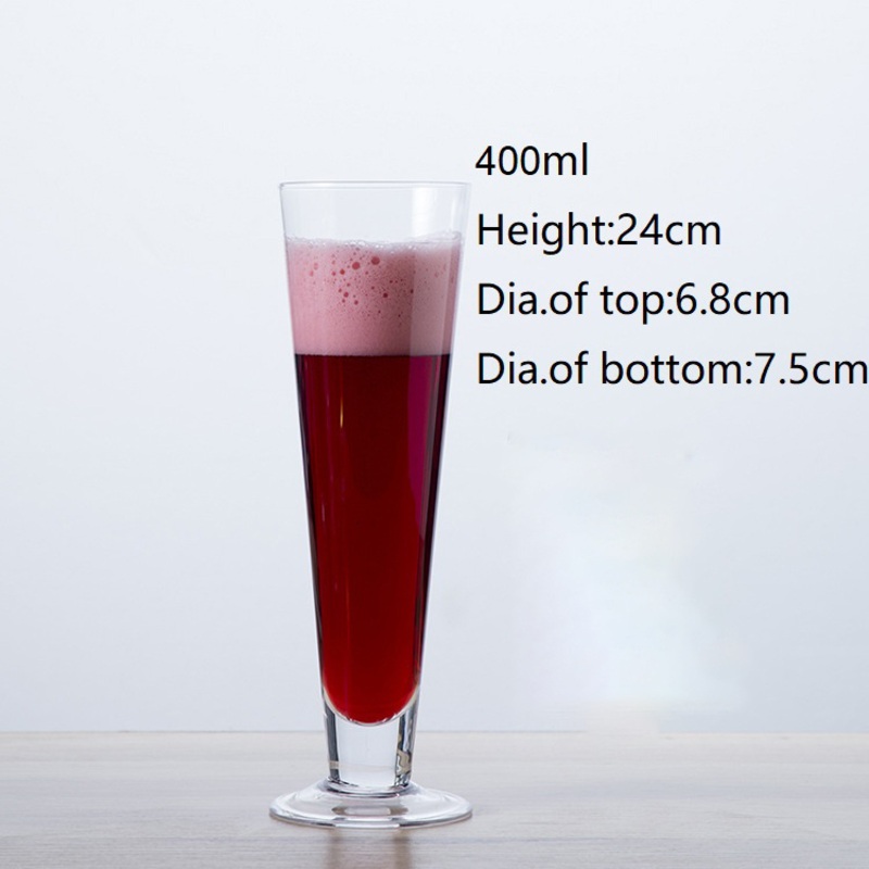 400ml V-Shaped Glass Cup Cold Drinks Dessert Juice Mug for Bar – Wholesale Beer Glasses and Ice Cream Glass Cup price