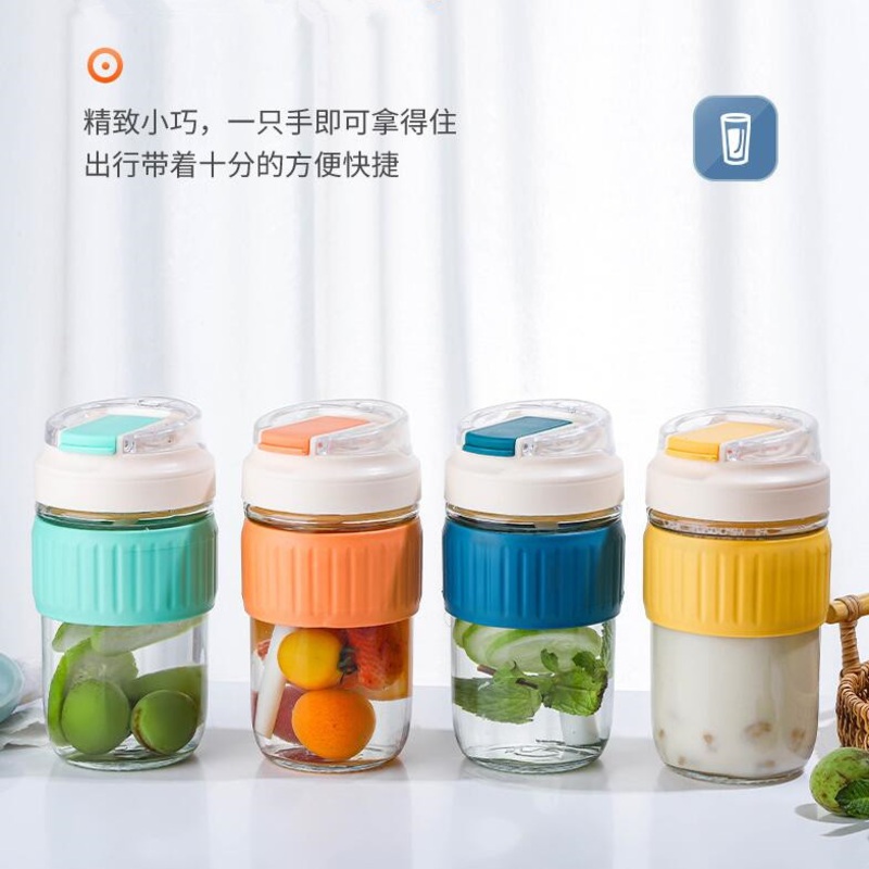 China Wholesale Reusable Double-Drink Water Glass Bottle Double Mouth Coffee Mug – Mug and Glass Cup price
