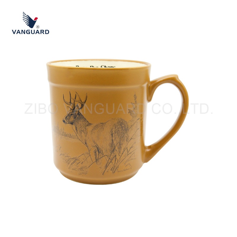 Custom Sublimation Milk Coffee Cup Ceramic Two-Tone Cup 18oz Brown Unique Ceramic Coffee Cup – Unique Ceramic Coffee Cup and Two-Tone Cup price