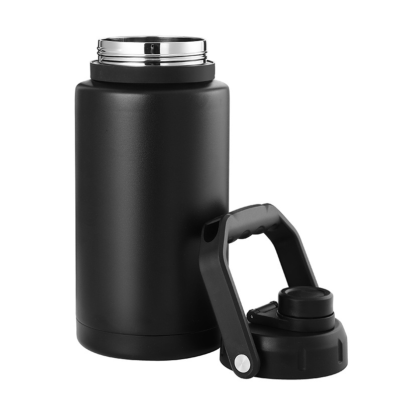 Everich Insulated Water Bottle 64 Oz with Straw and Dual-Use Lid Sport Stainless Steel Half Gallon Water Bottle – Handle Lid and Durable Steel Bottle price