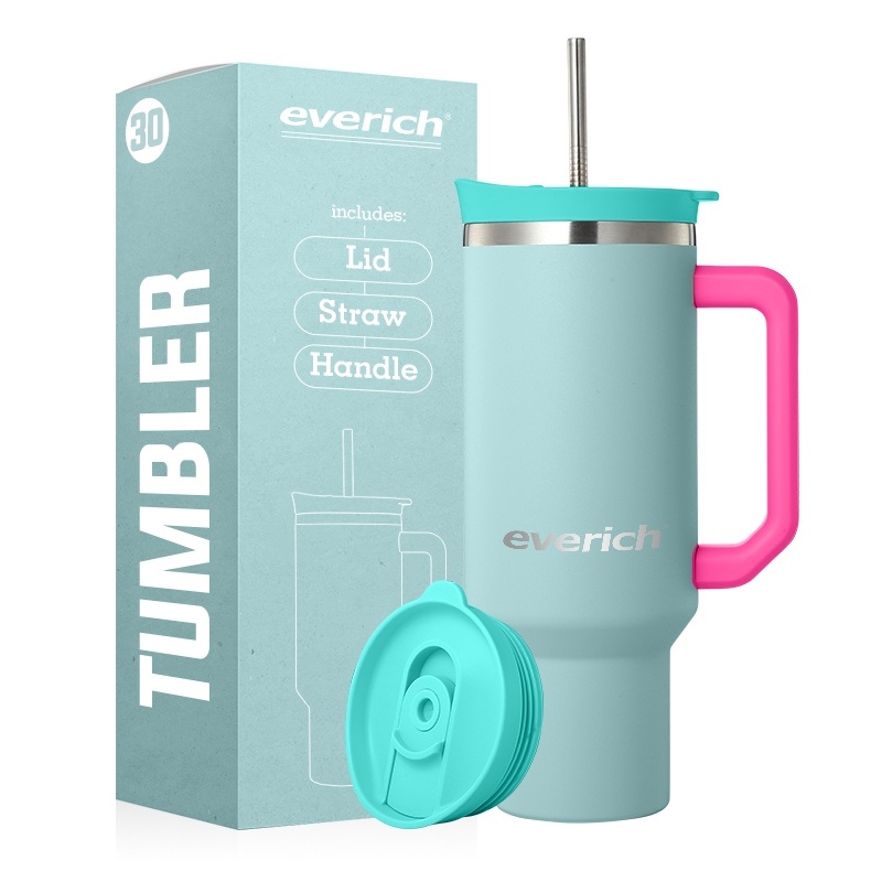 Everich Insulation Stainless Steel Tumbler with Spill Resistant Straw Easy to Clean BPA Free – Insulated Tumbler and Stainless Steel Bottle price