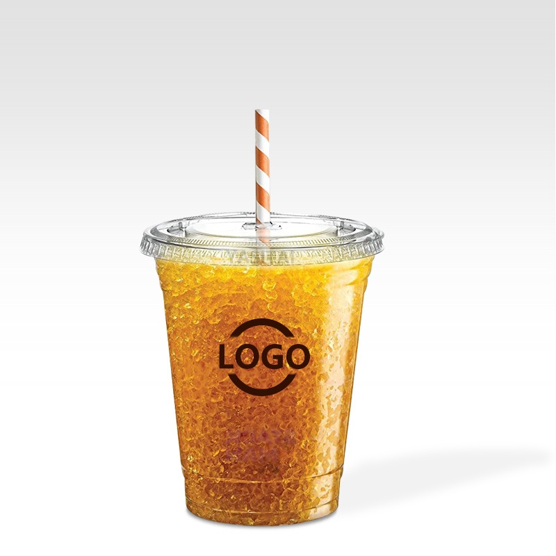 Factory Direct Sale Custom Disposable Take Away Plastic Pet Dessert Bubble Tea Boba Drinking Cups with Lid – Plastic Cups for Juice and Plastic Cups for Beer price