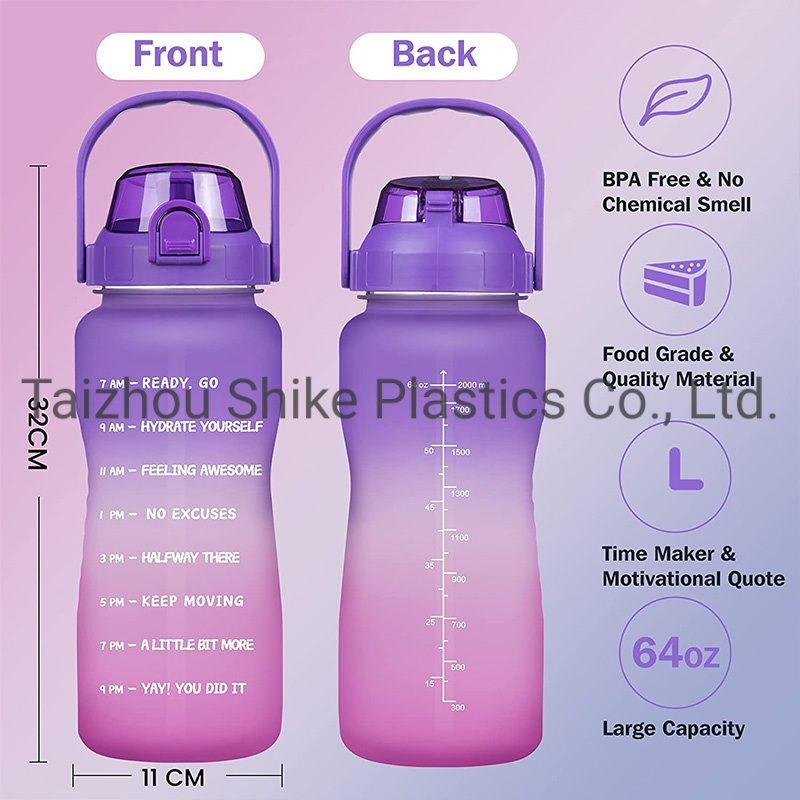 Multiple Sizes Leakproof Flip Top Motivational Water Bottle, Fitness Gym Water Jug Wide Mouth One 1 Gallon Water Bottle – Water Bottle and Travel Bottle price