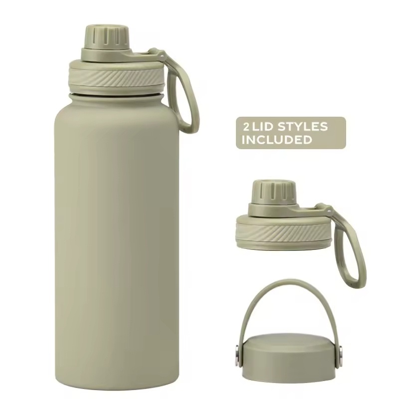 New 650ml Stainless Steel Insulated Bottle Anti Slip Outdoor Portable Vacuum Flask Thermo Thermal Mug Tumbler Simple Wide Mouth Sports Water Bottle – Car Bottle and Sports Water Bottles price