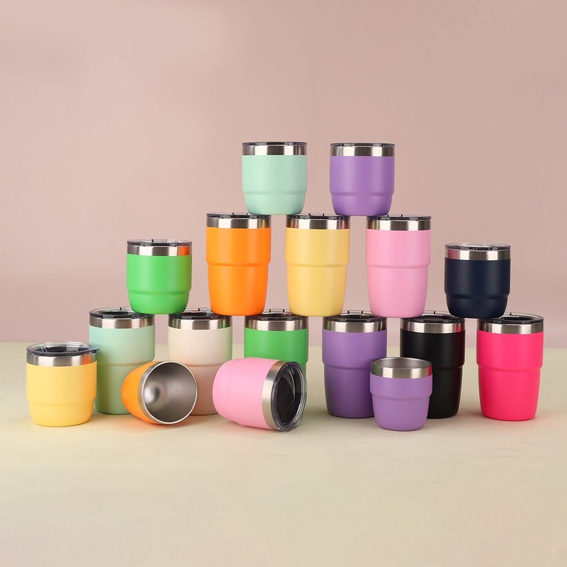 New Arrival Stainless Steel Double Wall Mini Kid 4oz 6oz 8oz Travel Coffee Tumbler with Lid – Coffee Mug and Stainless Steel Coffee Mug price