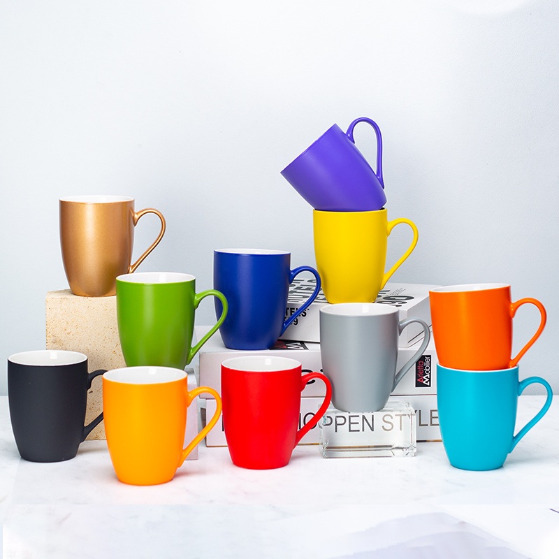 Personalized Custom Sublimation White Red Pink Blue Colorful 12oz Mugs Classic Design Ceramic Coffee Mug – Coffee Mugs and Colorful Mug price