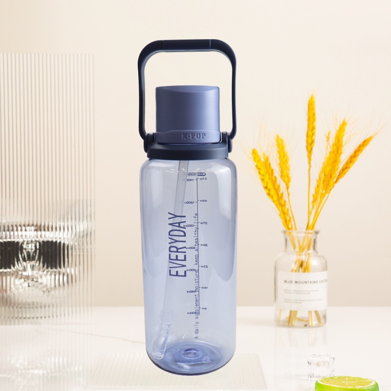 Plastic Water Bottle Custom Logo Clear Plastic Drinking Water Bottle Sport Waterbottle with Handle – Sport Water Bottle and Drinking Bottle price