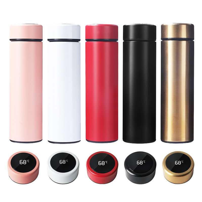 Supplier Smart LED Temperature Display Tea Infuser Stainless Steel Vacuum Flask Water Bottles Office – Vacuum Flask and Vacuum Cup price