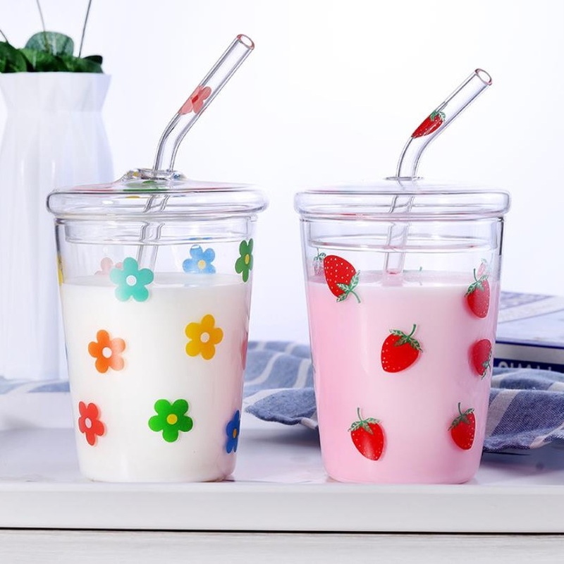 Tea Cup/Fruit Juice Cup/Milk Cup Breakfast Cup/Water Glass/Strew Cup/Glass Beverage Cup/Creativity Cup/Customization Cup/High Temperature Resistance – Fruit Juice Cup and Glass Cup price