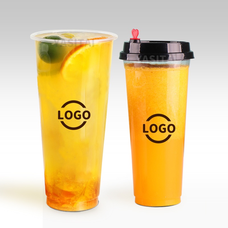 Yst Wholesale 400 500ml PP Yogurt Cup Disposable 12 16oz Custom Logo Bubble Tea Plastic Cups – PP Cup and PP Cup with Lids and Straws price
