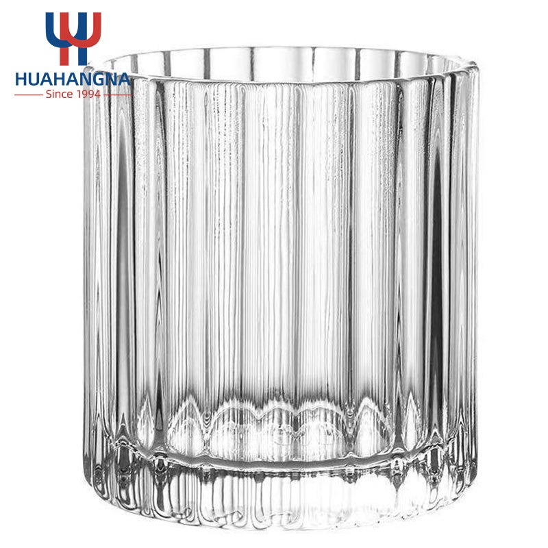 300ml Vertical Stripe Drinking Milk Juice Glass Coffee Cup Manufacturers – Glass Cups and Glass Cup price