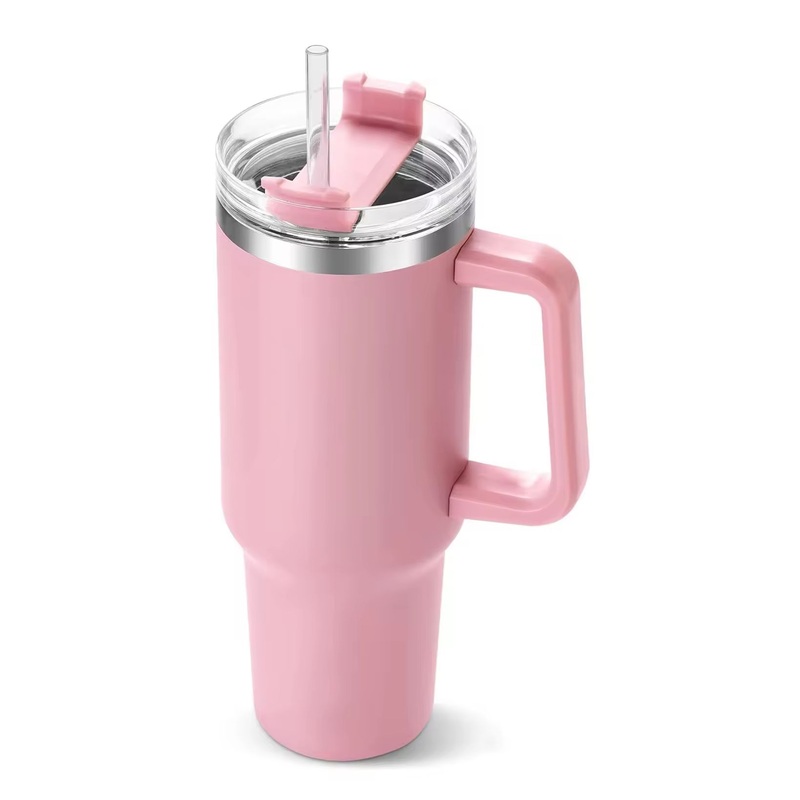 40 Oz Stainless Steel Tumbler with Handle and Lid Vacuum Insulated Water Bottle Cooler Flask for Car Gym Travel – Custom Promotional Tumbler and Bulk Sublimation Tumbler price