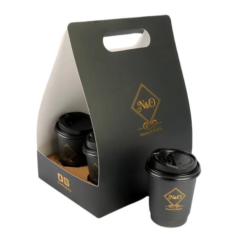 4oz/5oz/6oz/7oz/8oz/9oz/10oz/12oz/16oz Disposable Custom Gold Foil Stamping Coffee Paper Cup with Lid – Paper Cup and Coffee Cup price