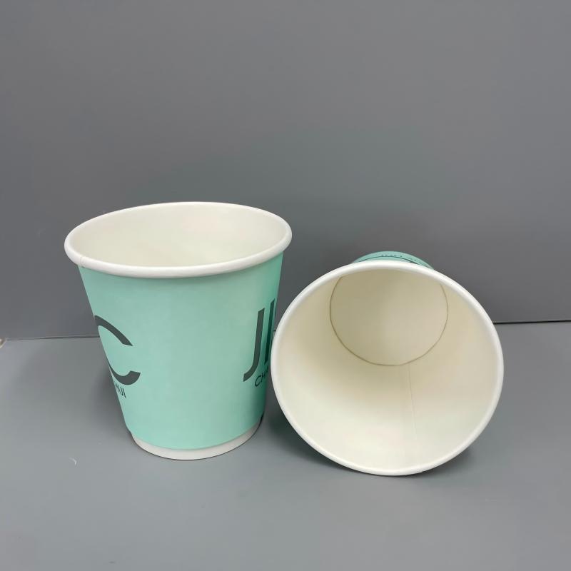 4oz 6oz 8oz Double Wall Paper Cup with Lid Coffee Paper Cups with Logo Eco Friendly – Eco-Friendly Paper Cups and High Quality Paper Cup with Lid price