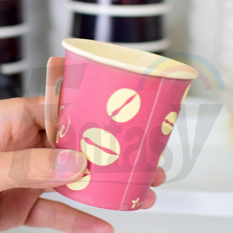 7oz Takeaway Coffee Single Wall Product Disposable Customized Size Paper Handle Cup – Paper Cup and Paper Handle Cup price