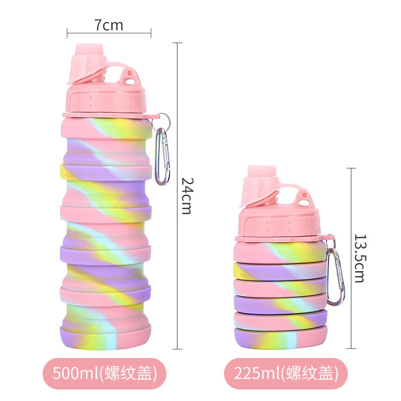 Collapsible Water Bottles, 16oz 500ml Portable Foldable for Outdoor Activities – Eco-Friendly Silicone Bottle and 16oz 500ml Portable Bottles price