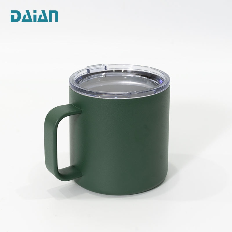 Custom Double Wall Vacuum Insulated Travel Coffee Mug Stainless Steel Powder Coated Tumbler Cup with Handle – Mug and Coffee Mug price