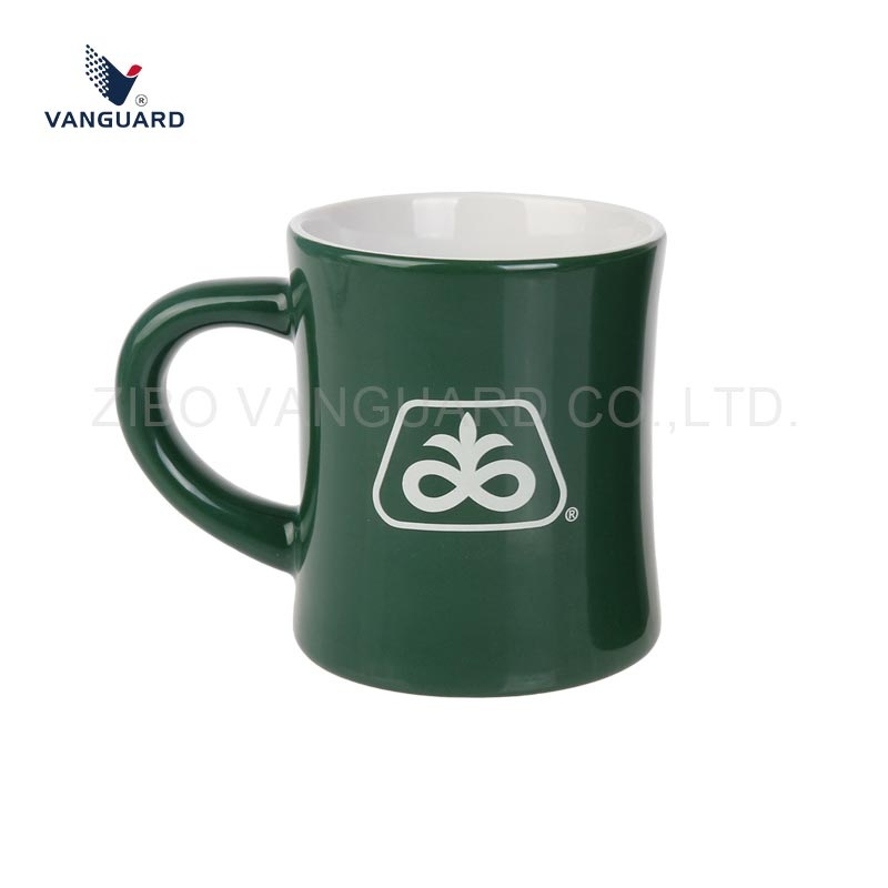 Customized Colorful Logo Two-Tone Color Milk Mug Ceramic Waist Shape Coffee Mug – Ceramic Coffee Mug and Customized Ceramic Mug price
