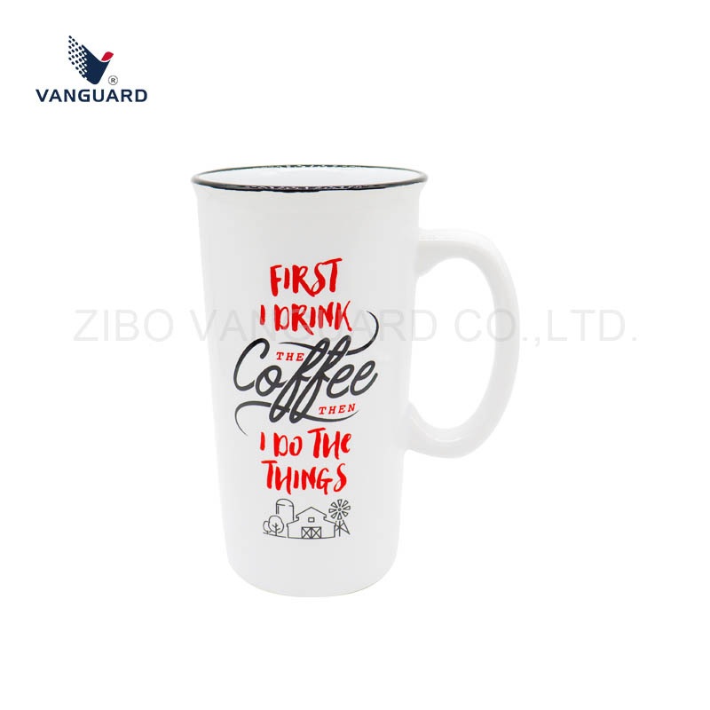 High Quality White Tall Mug 16oz Ceramic Coffee Milk Mug – Ceramic Coffee Milk Mug and Ceramic White Mug price